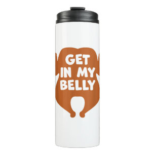 Kom mee naar mijn Belly Funny Thanksgiving Day Tur Thermosbeker