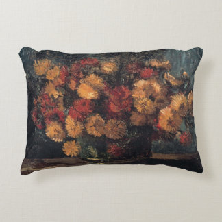 Kom met chrysanten van Vincent Van Gogh Accent Kussen
