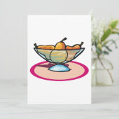 Kom met Fruit Kaart (Staand voorkant)