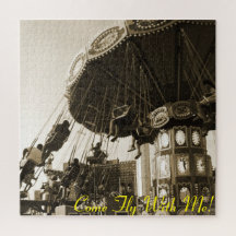 "Kom met me mee" Coney Island, NY Large Puzzle