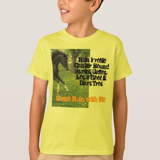 "Kom met me mee" Kinderen T T-shirt (Voorkant)