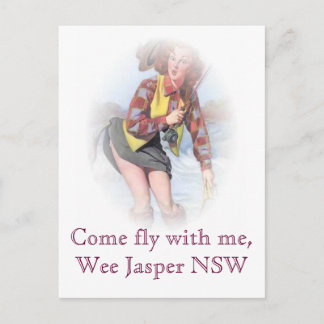 Kom met me mee vliegen, Wee Jasper NSW Briefkaart