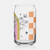 Kom met me vliegen met deze Halloween glas, herfst Blikvorm Glas (Achterkant)