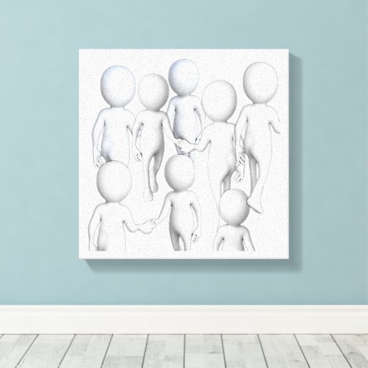 Kom met mij mee. canvas afdruk (Insitu (Houten vloer))