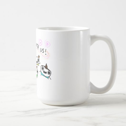 "Kom met ons spelen" Koffiemok (Rechts)