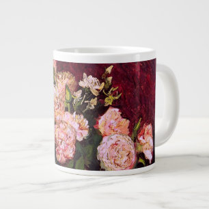 Kom met Pioenen & Roses Van Gogh Fine Art. Extra Grote Beker