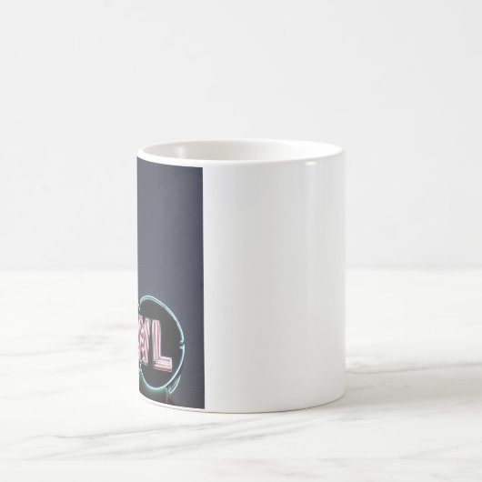 kom met speld neon teken magische mok (Center)