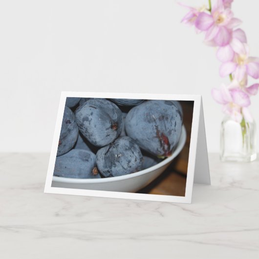 Kom met vijgenfruit kaart (Orchidee)