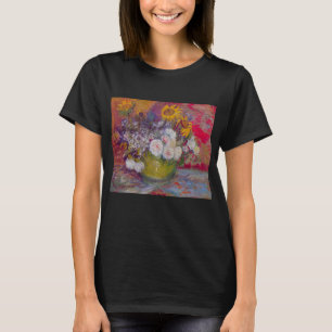 Kom met zonnebloemen en rozen van Vincent van Gogh T-shirt