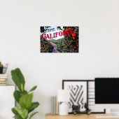 Kom naar California Graphic Poster (Thuiskantoor)