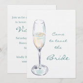 Kom naar de bride kaart (Voorkant / Achterkant)