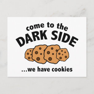 Kom naar de donkere kant... We hebben koekjes Briefkaart