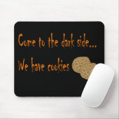 Kom naar de donkere zijmuis muismat (Met muis)