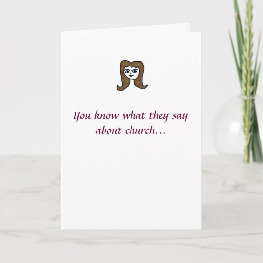 Kom naar de kerk! kaart (Voorkant)