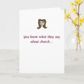 Kom naar de kerk! kaart (Gele Bloem)