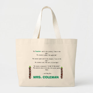 Kom naar de rand grote tote bag