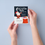 Kom naar de Santa speelgoed drive Flyer (Hand)