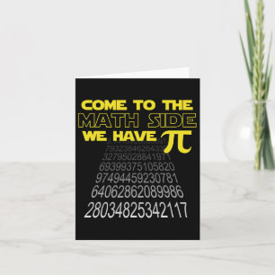 Kom naar de Wiskunde, we hebben Pi Funny Pi Day Hu Kaart