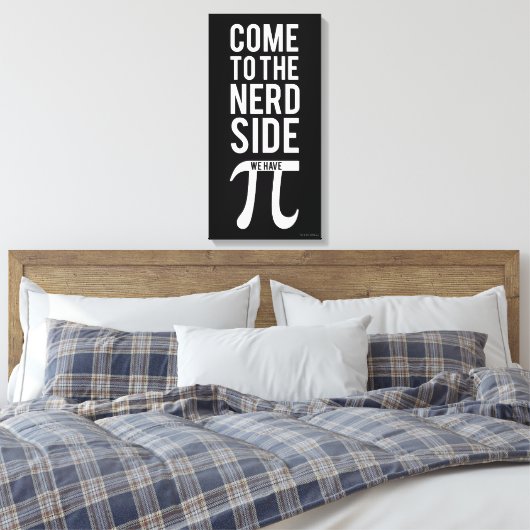 Kom naar de zijkant van de nerd canvas afdruk (Insitu (Slaapkamer))