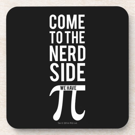 Kom naar de zijkant van de nerd drankjes onderzetter (Voorkant)