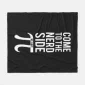 Kom naar de zijkant van de nerd fleece deken (Voorkant (Horizontaal))