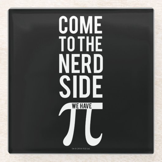 Kom naar de zijkant van de nerd glazen onderzetter (Voorkant)