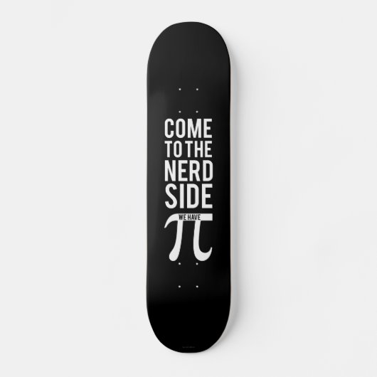Kom naar de zijkant van de nerd skateboard (Voorkant)