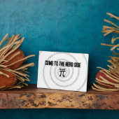 Kom naar de zijkant van de nerd voor de i-typograf fotoplaat (Zijkant)