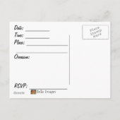 KOM NAAR EEN FIESTA!! - briefkaart uitnodiging (Achterkant)