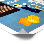 "Kom naar Engeland" Retro Travel poster (Hoek)