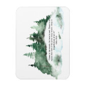 Kom naar het Bos Muir Quote Forest Magneet (Verticaal)