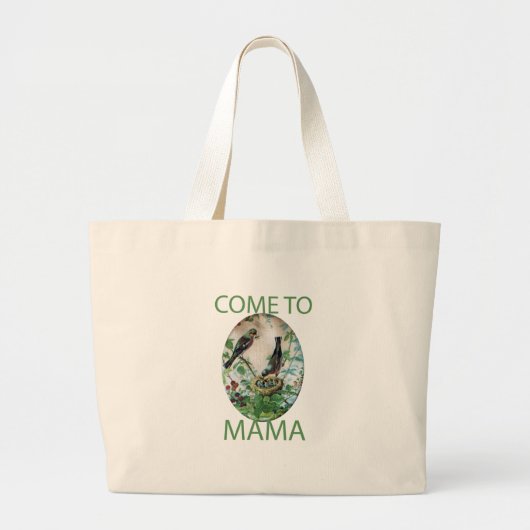 Kom naar mama.png grote tote bag (Voorkant)