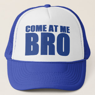 KOM NAAR ME BRO Trucker Hat (blauw) Pet