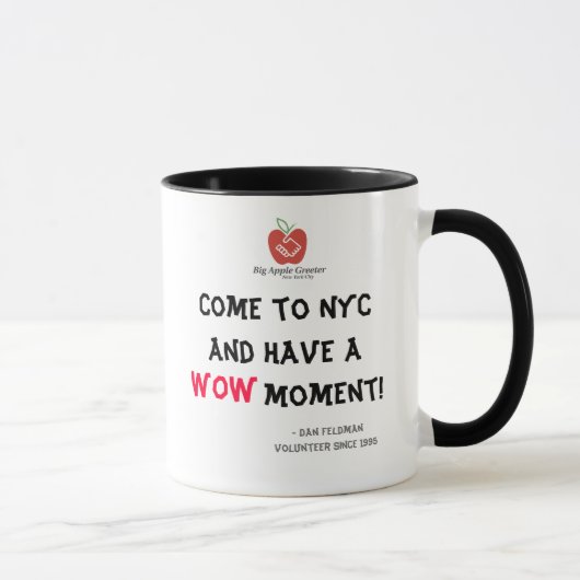 Kom naar NYC en heb een WOW-moment! Mok (Rechts)
