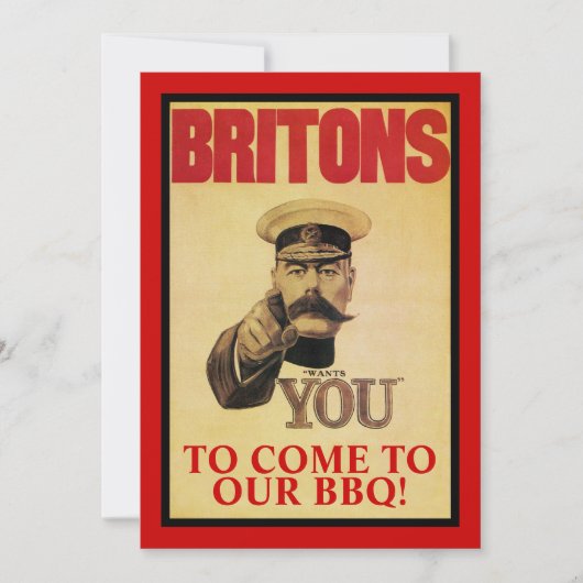 Kom naar onze BBQ! Kaart (Voorkant)