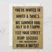 Kom naar onze BBQ! Kaart (Achterkant)