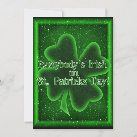 Kom naar onze St Patrick's Day, kom samen! Kaart (Voorkant)