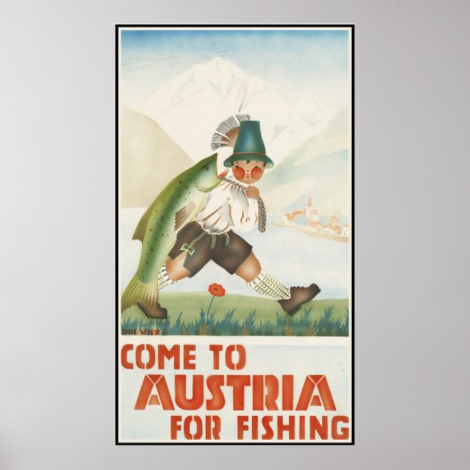 Kom naar Oostenrijk voor Geviste Poster (Voorkant)