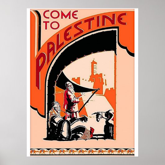KOM NAAR PALESTINE POSTER (Voorkant)