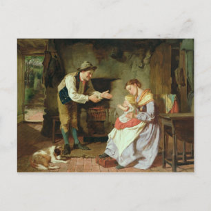 Kom naar papa briefkaart