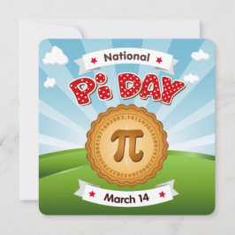 Kom naar Pi Day Celebration Kaart