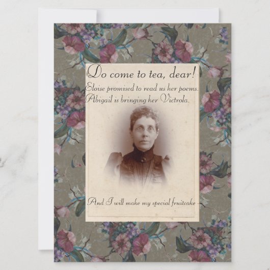 Kom naar Tea, beste partij uitnodiging (Voorkant)