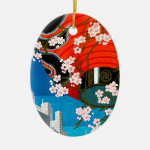 Kom naar Tokio Keramisch Ornament