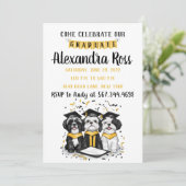 Kom onze Afstuderen Shih Tzu-honden vieren Kaart (Staand voorkant)