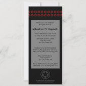 Kom op! Aankondiging Afstuderen heupen (rood) (Achterkant)