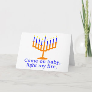 Kom op Baby, licht mijn vuur aan Feestdagen Kaart