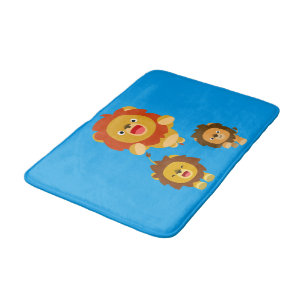 Kom op! Drie Cute Cartoon Lions Badmat