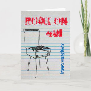 Kom op! Happy 40th Birthday-kaart Kaart