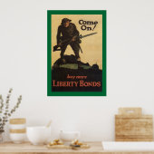 Kom op! - koop meer vrijheidsobligaties poster (Keuken)