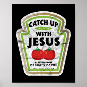 Kom op met Jezus God Faith. Poster